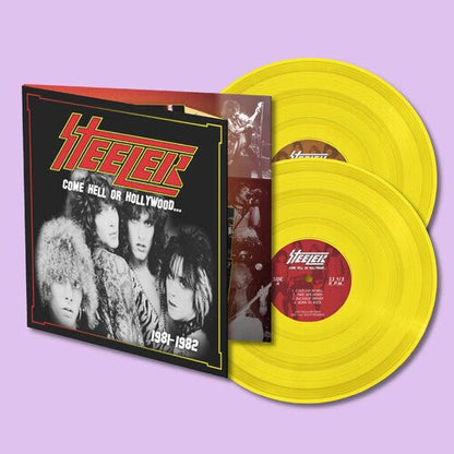 STEELER - COME HELL OR HOLLYWOOD 1981-1982 - YELLOW - RECORD