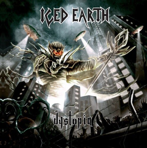 ICED EARTH - DYSTOPIA Black & Red Marbled - RECORD