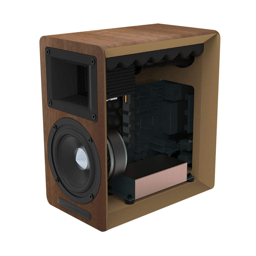 Edifier: Airpulse A80 Powered Speakers w/ Bluetooth - Wood Brown