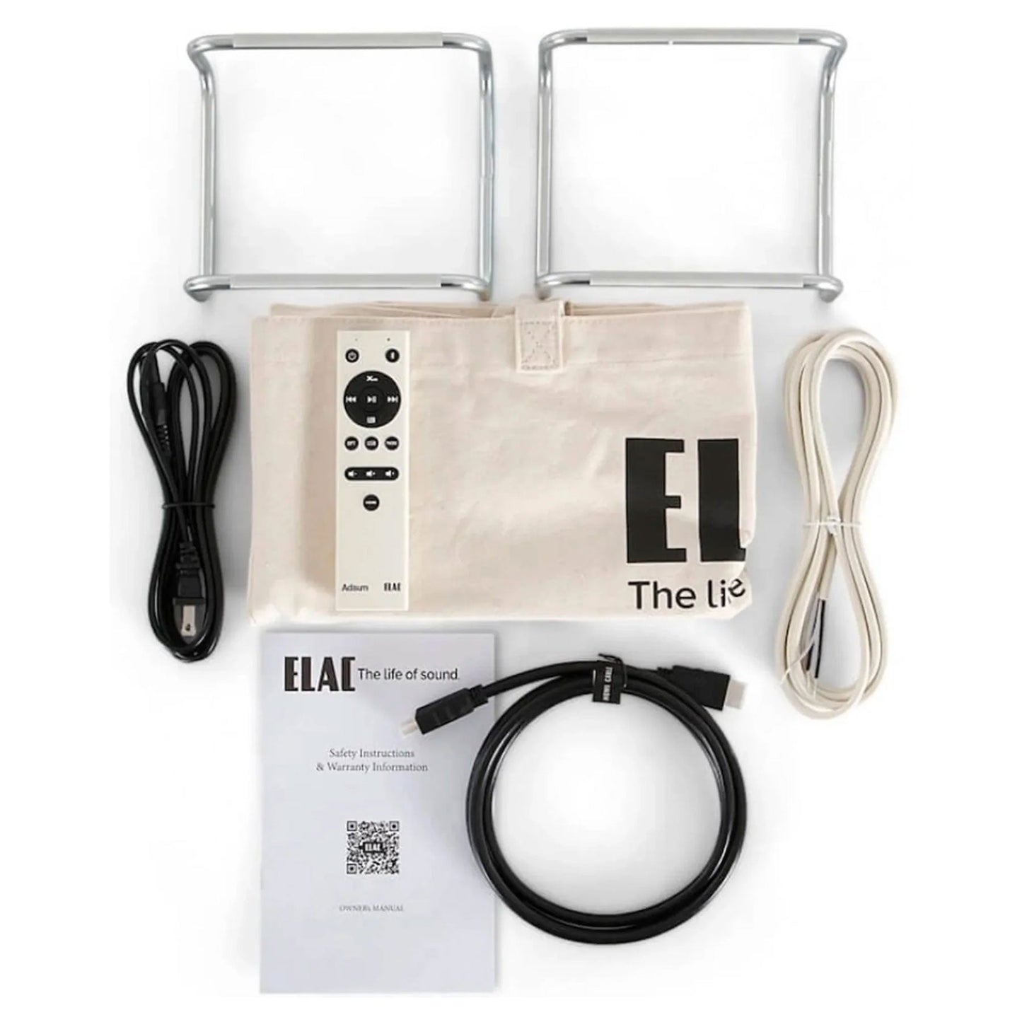 Elac: Debut ConneX Adsum Powered Speakers - Pair / White