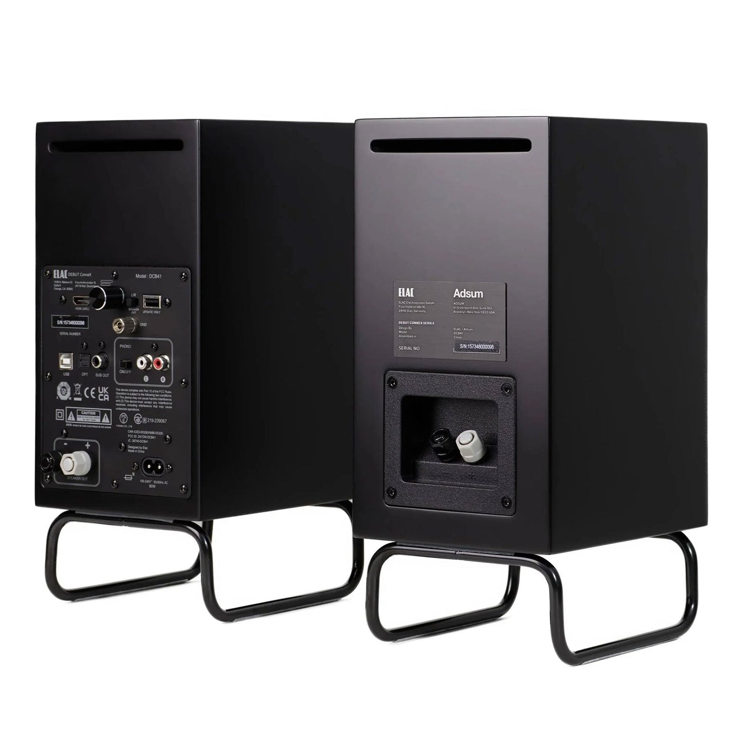 Elac: Debut ConneX Adsum Powered Speakers - Pair / Black - PRE-ORDER