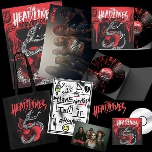 HEADLINES - HOMEWRECKER - BLACK/RED SPLATTER - RECORD