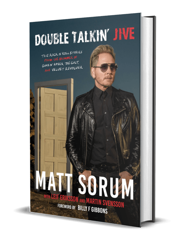 Matt Sorum -Double Talkin' Jive Hardcover [Signed Book] w/ Limited Edition Blue Vinyl