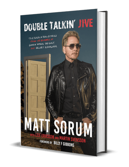 Matt Sorum -Double Talkin' Jive Hardcover [Signed Book] w/ Limited Edition Blue Vinyl