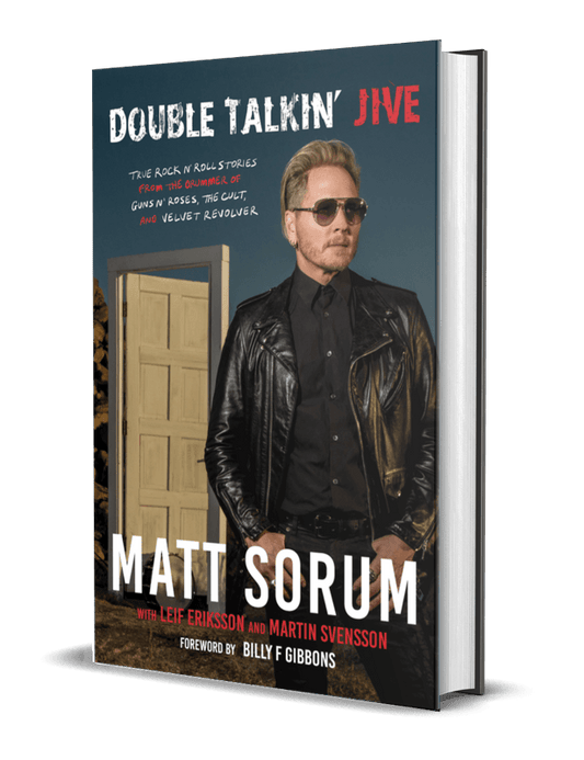 Matt Sorum -Double Talkin' Jive Hardcover [Signed Book] w/ Limited Edition Blue Vinyl