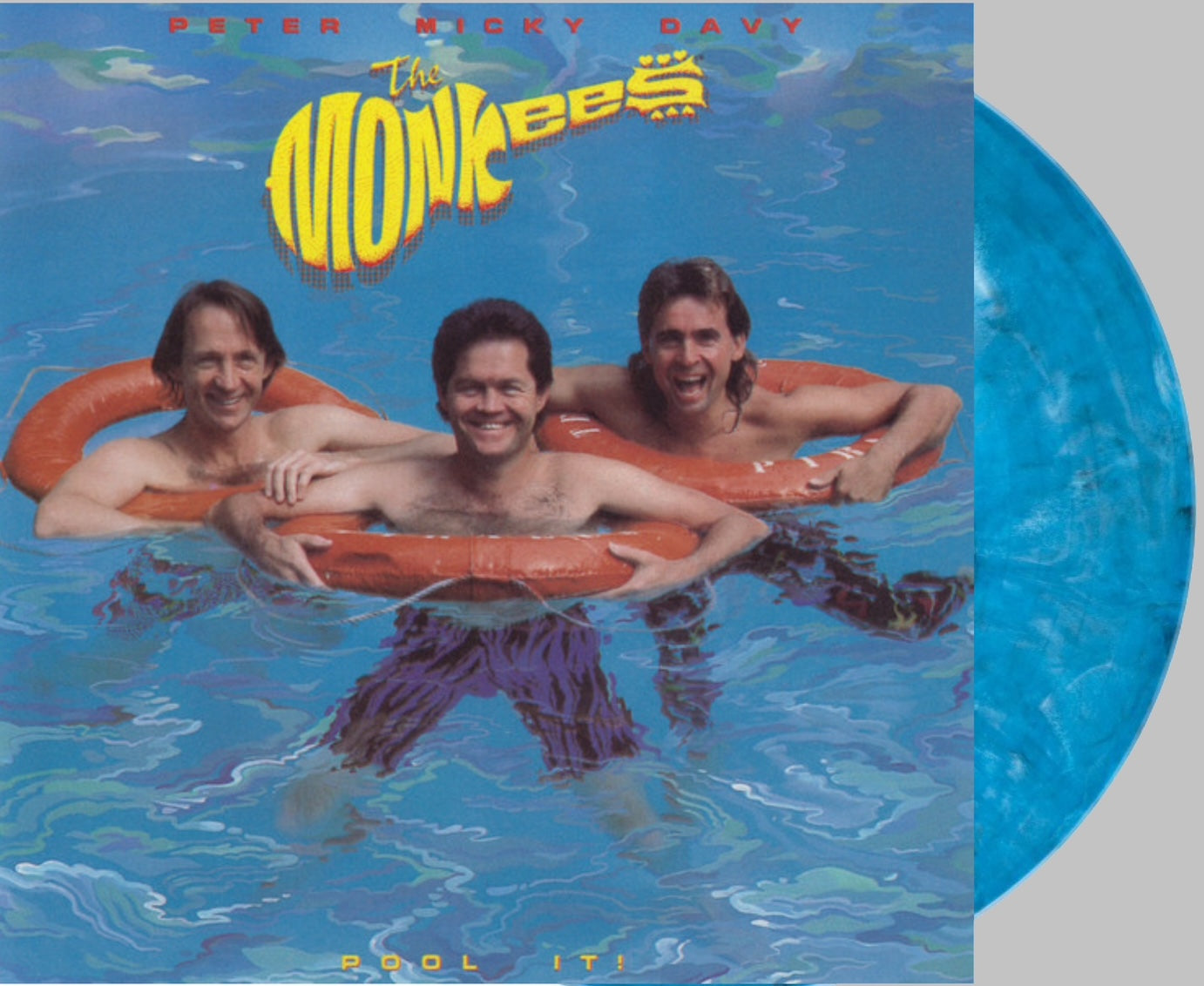 THE MONKEES - POOL IT ANNIVERSARY EDITION BLUE SWIRL - RECORD