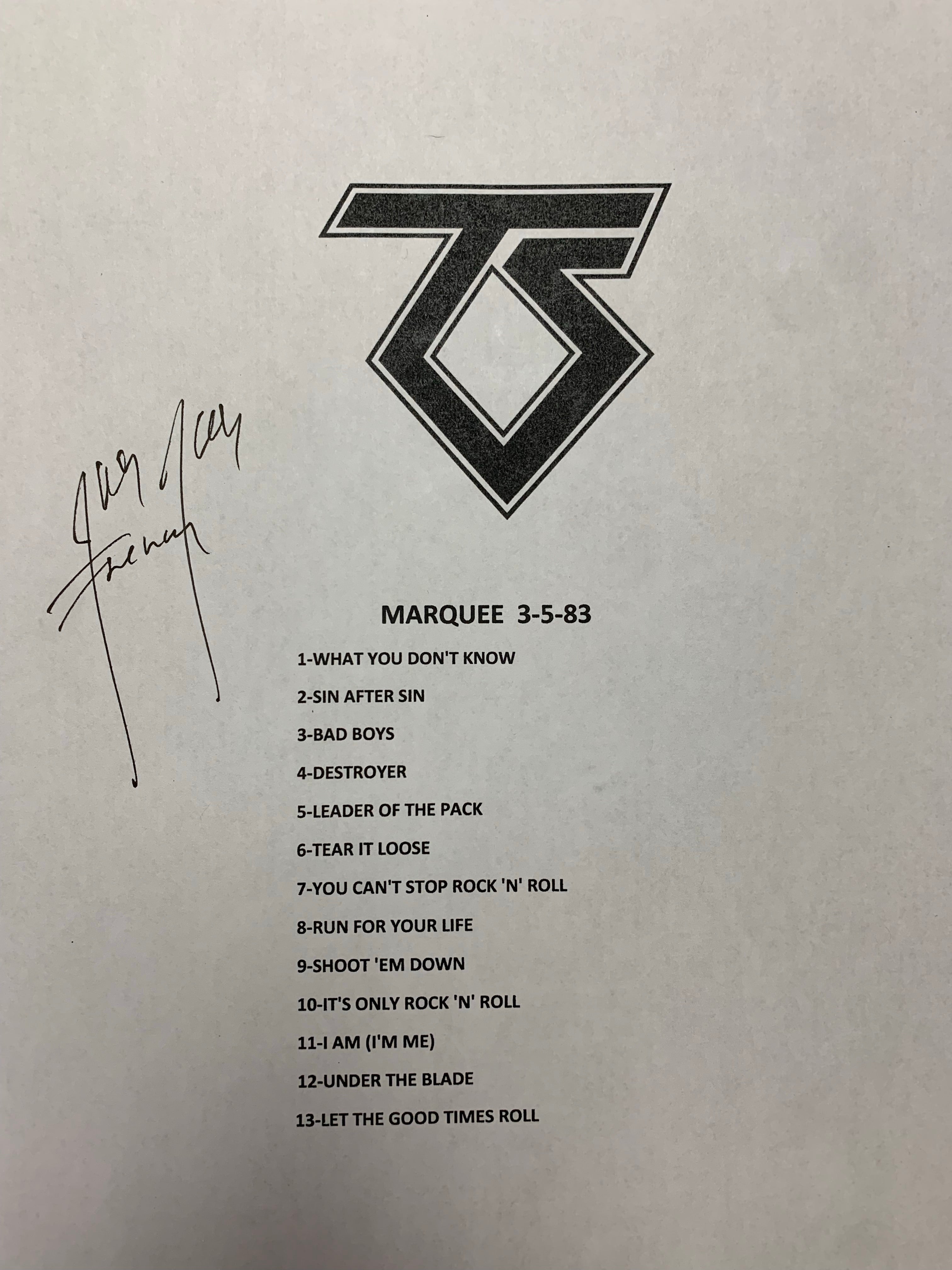 Twisted Sister Greatest Hits -Tear It Loose (Translucent Gold Vinyl/Limited Edition/Atlantic Years- Studio & Live w/ Autographed Set List) VINYL LP