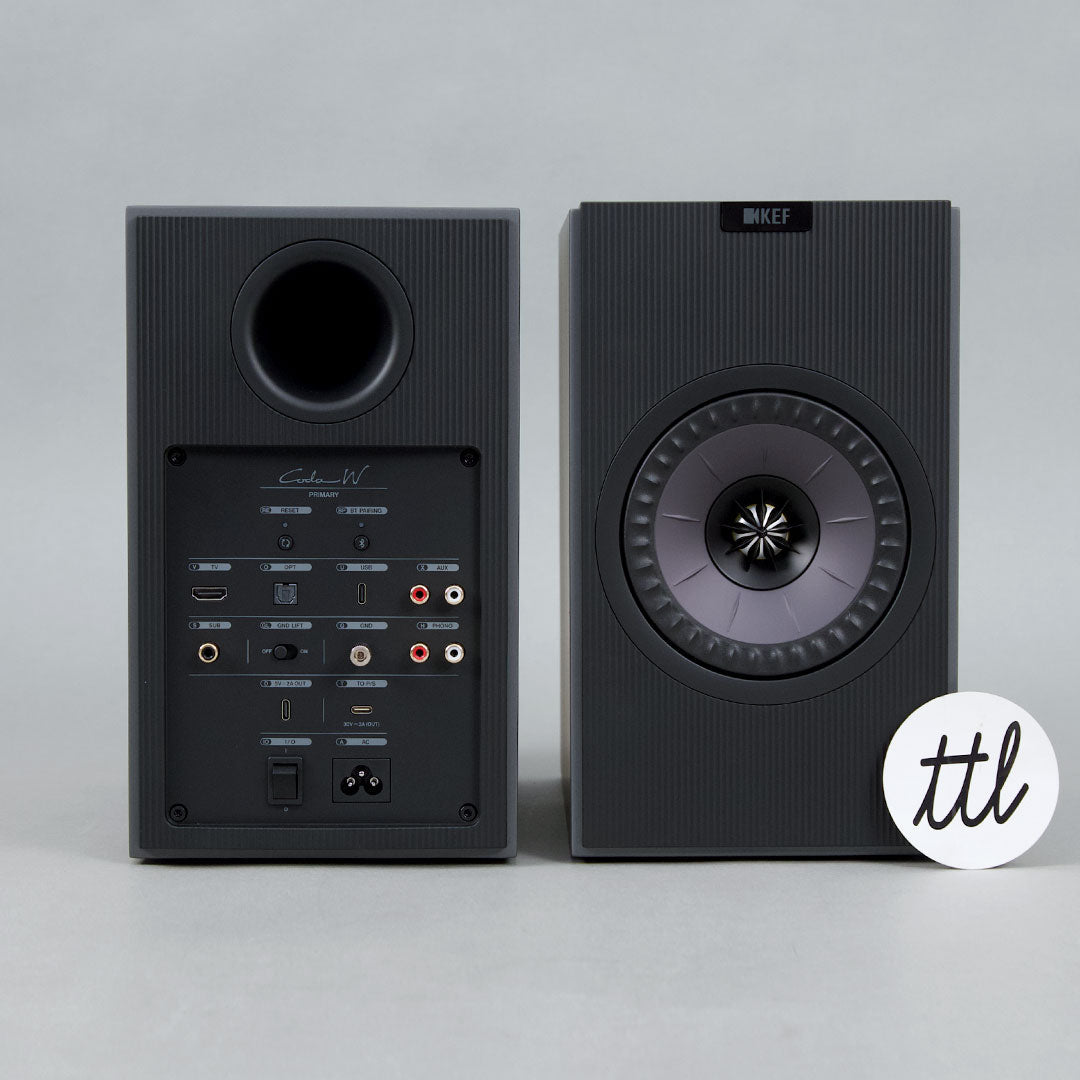 KEF: Coda W Powered Speakers w/ Bluetooth - Pair