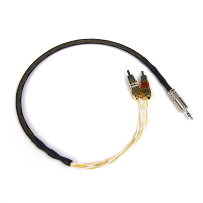 Kimber Kable: GQMINI-CU Audio Interconnect Y-Cable (Dual RCA - 3.5mm) (Open Box Special)