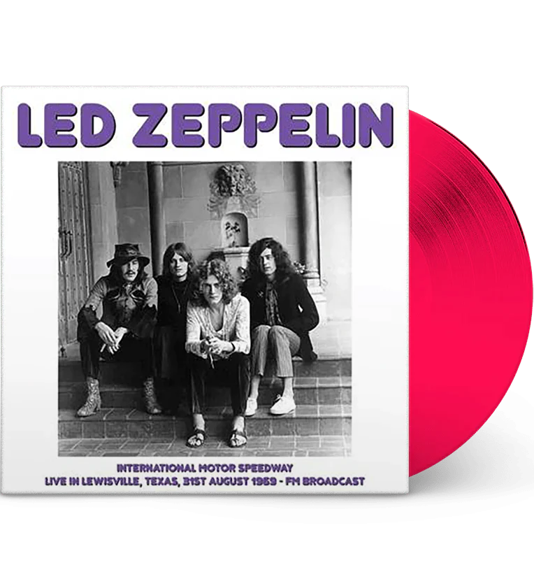 LED ZEPPELIN - LIVE IN TEXAS INTERNATIONAL MOTOR SPEEDWAY 1969 PINK - RECORD
