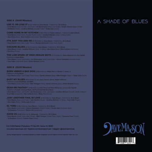 MASON,DAVE - SHADE OF BLUES - BLUE - RECORD