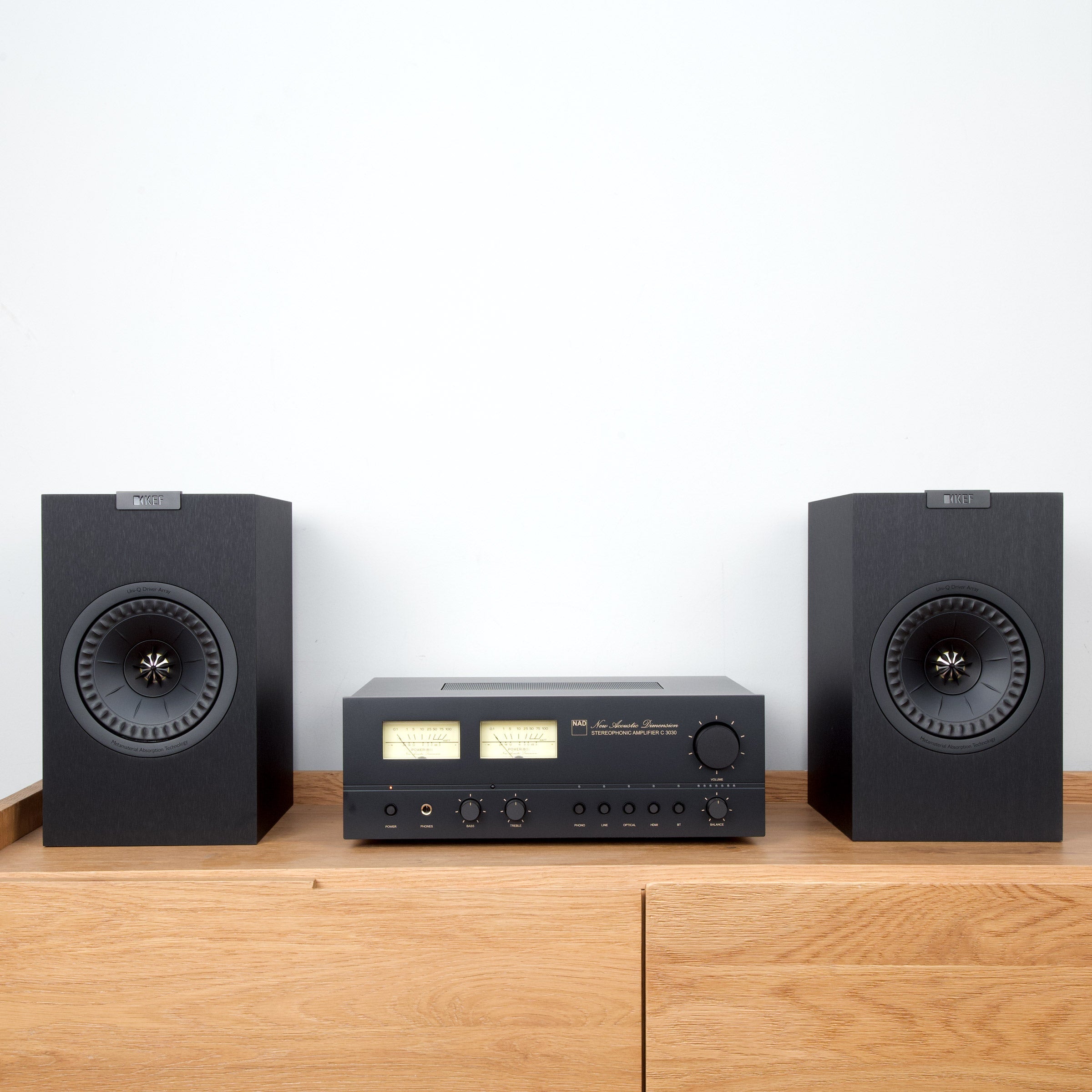 NAD: C 3030 / KEF Q1 Meta / Amplifier + Speaker Package
