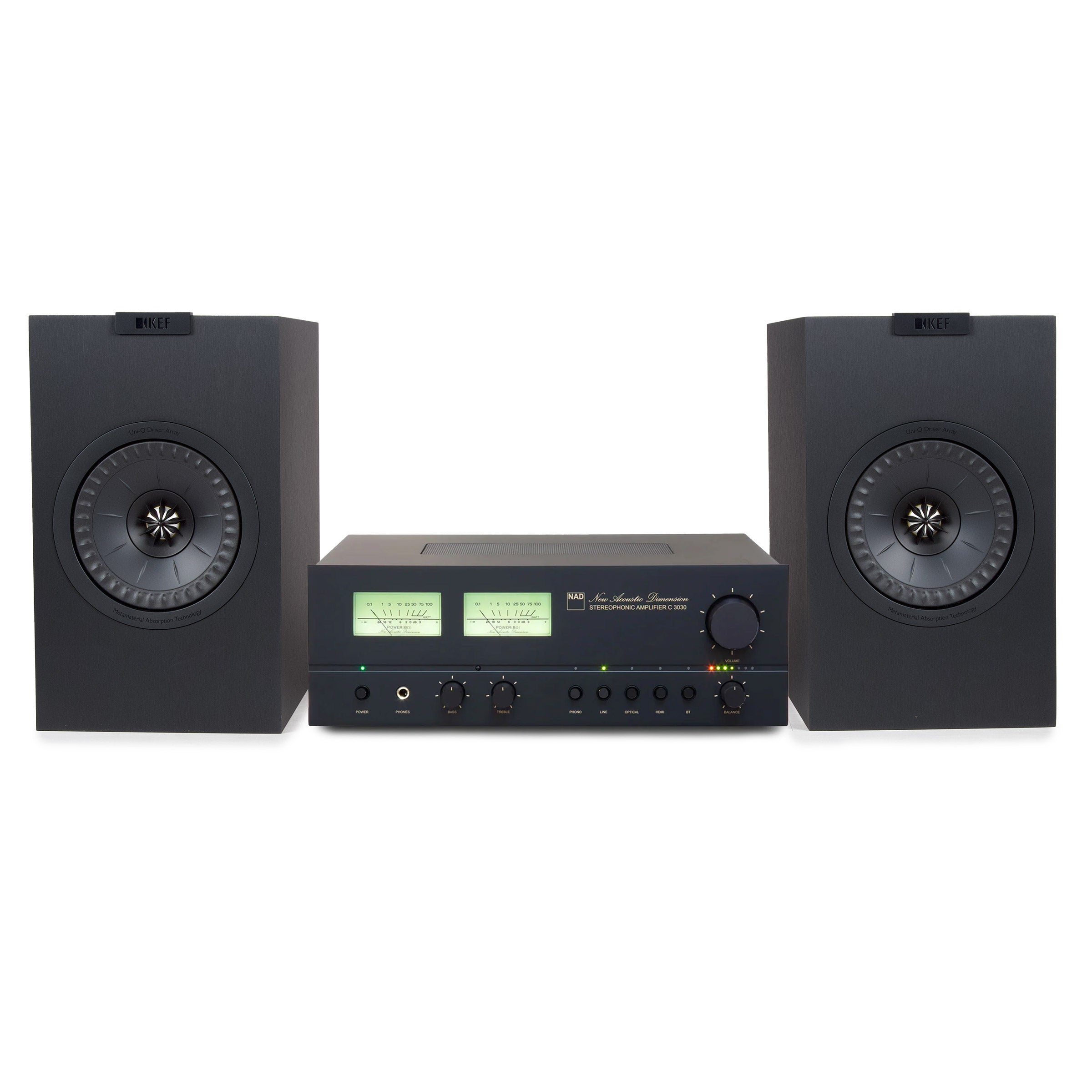 NAD: C 3030 / KEF Q1 Meta / Amplifier + Speaker Package
