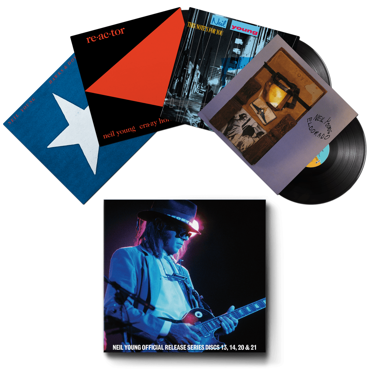 YOUNG,NEIL - OFFICIAL RELEASE SERIES DISCS 13, 14, 20 & 21 - RECORD