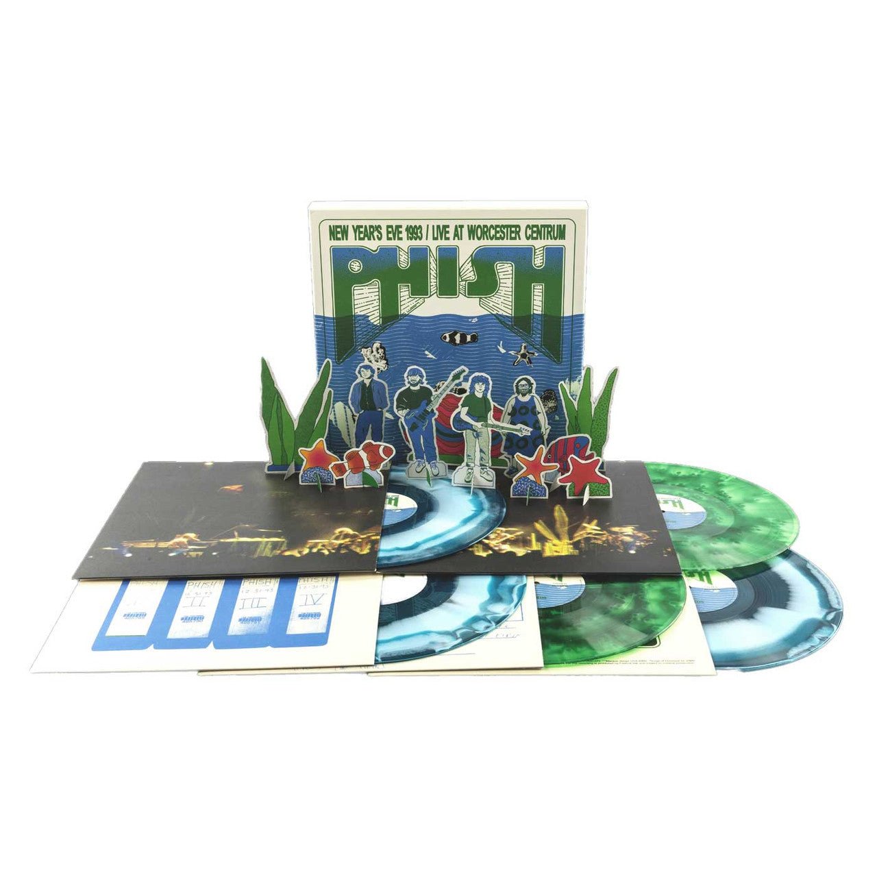 Phish - New Year's Eve 1993, Live at Worcester Centrum 180 Gram 5LP Box Set Seaweed & Water - RECORD