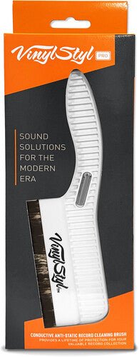 Vinyl Styl® Premium Conductive Anti-Static Record Cleaning Brush (White)