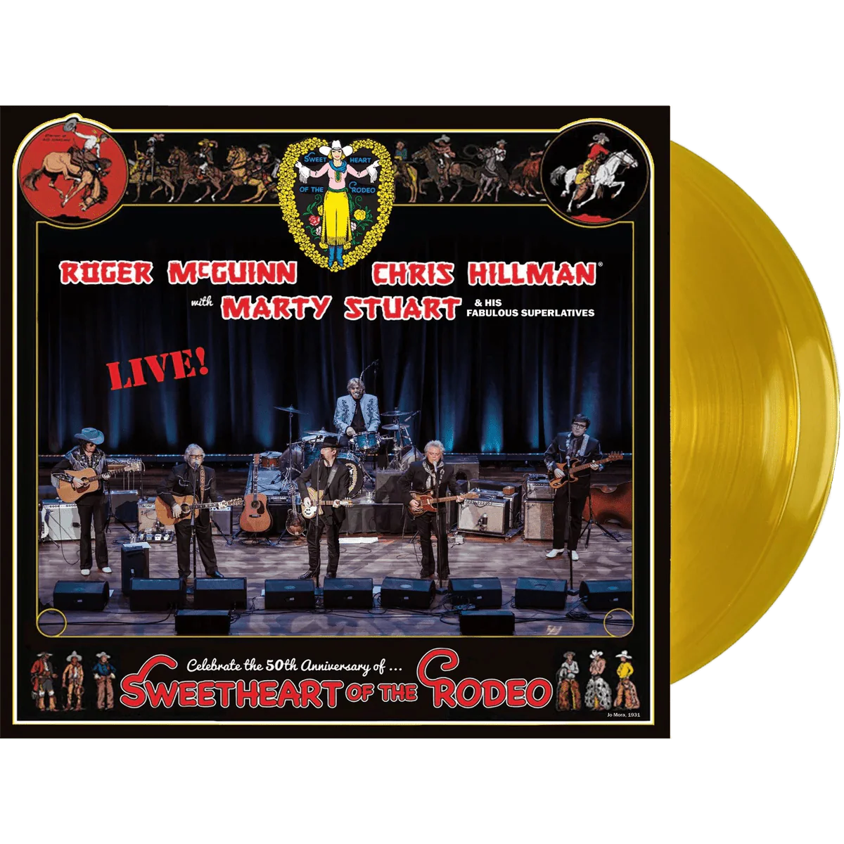 Roger McGuinn, Chris Hillman & Marty Stuart - Sweetheart Of The Rodeo 50th Anniversary - Live Deluxe Gold - RECORD