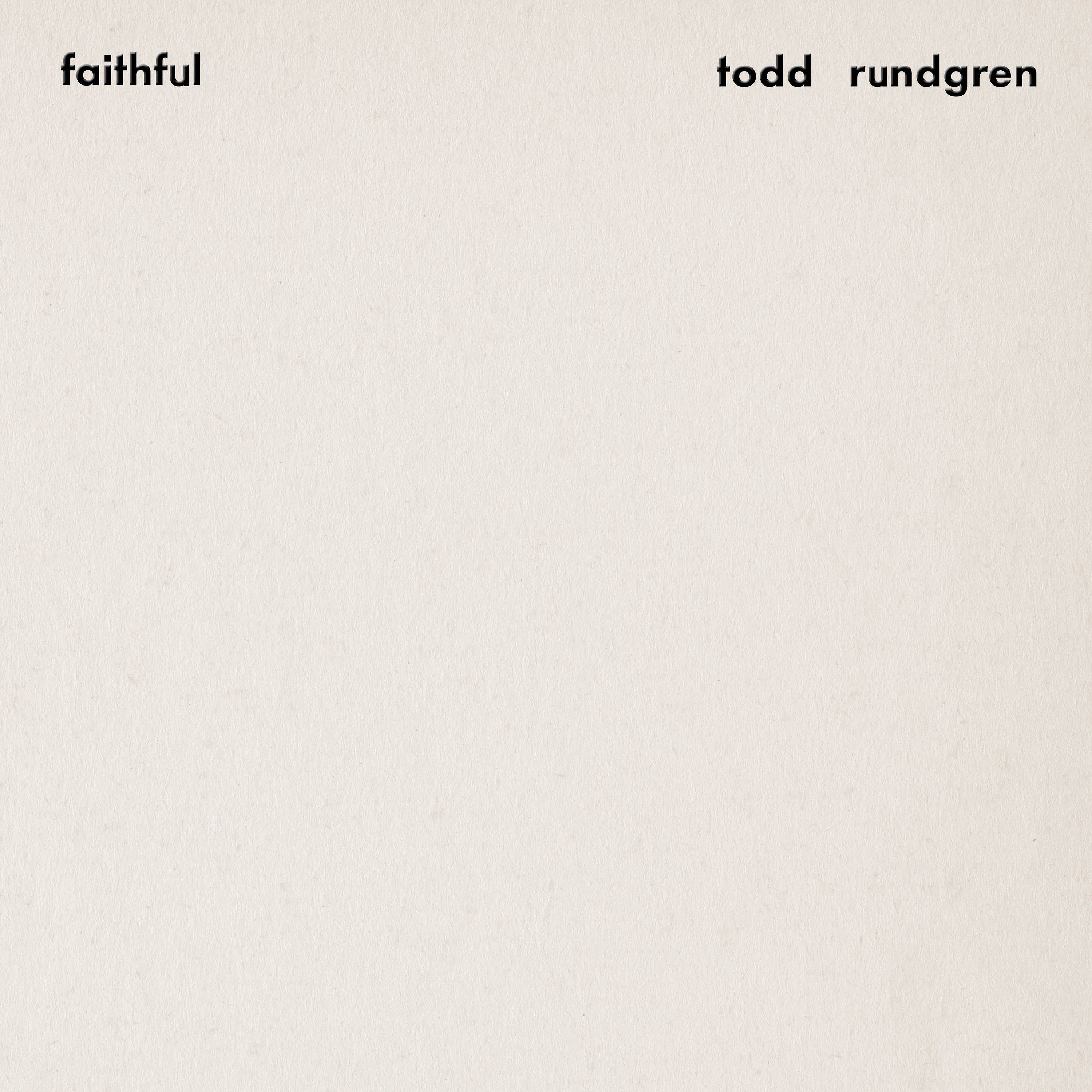 TODD RUNDGREN - FAITHFUL Premium Sound Edition Clear Gold - RECORD