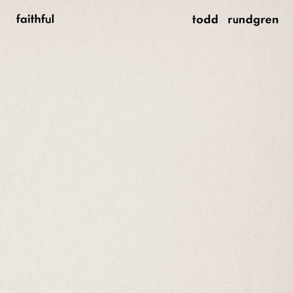 TODD RUNDGREN - FAITHFUL Premium Sound Edition Clear Gold - RECORD