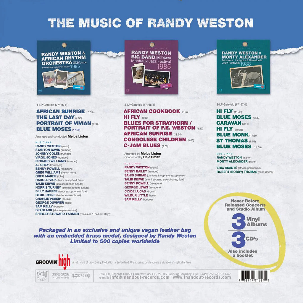 WESTON,RANDY - MUSIC OF RANDY WESTON - RECORD