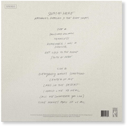 RATELIFF,NATHANIEL & THE NIGHT SWEATS - SOUTH OF HERE - RECORD