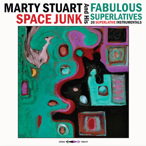 STUART,MARTY & HIS FABULOUS SUPERLATIVES - SPACE JUNK - BLUE - RECORD