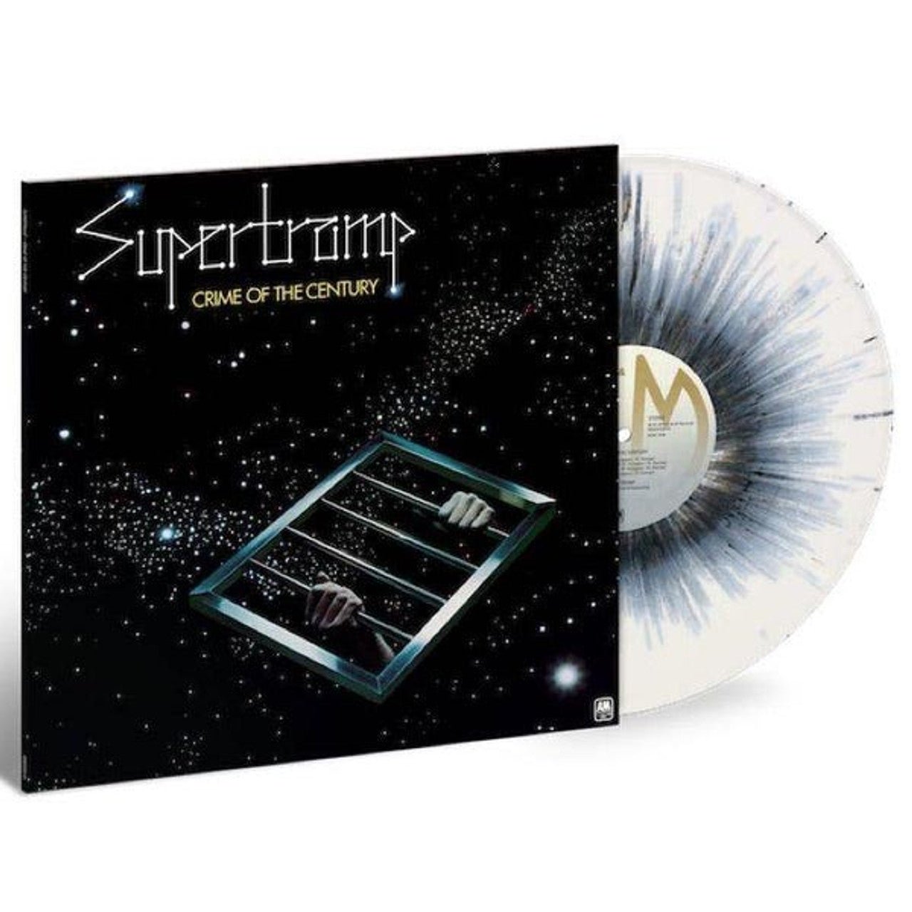 Supertramp Crime of the Century 180 Gram LP  White Vinyl with Cosmic Black Splatter - RECORD