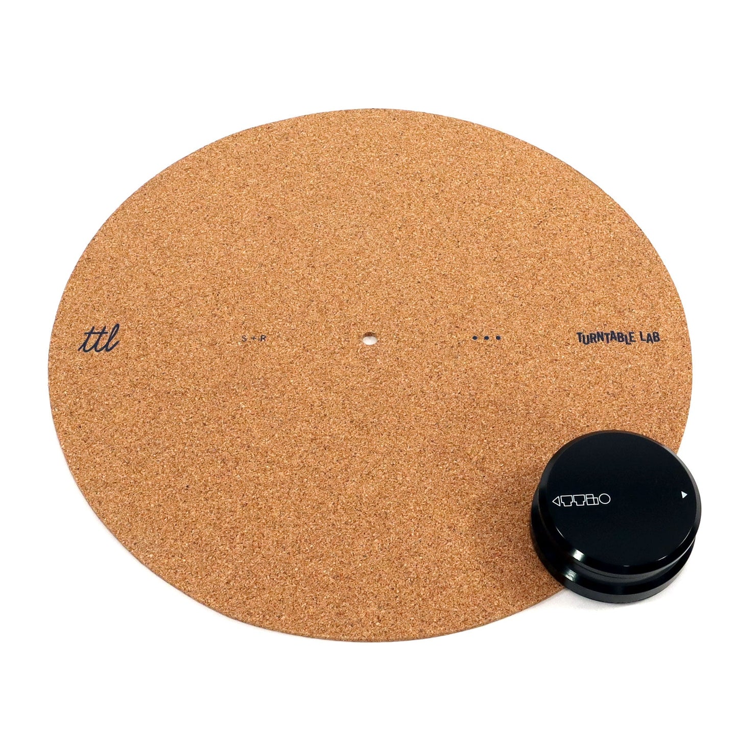 Turntable Lab: Cork Record Mat + Record Weight Bundle