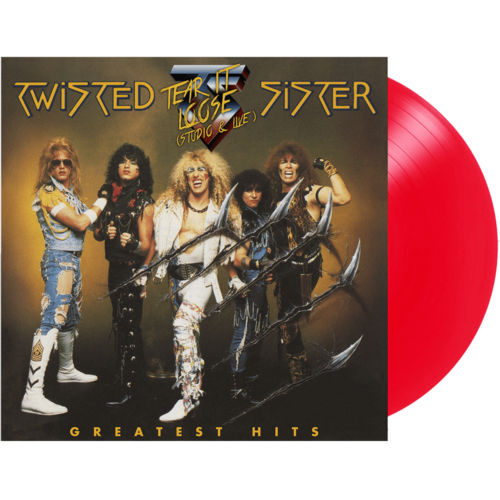 Twisted Sister Greatest Hits -Tear It Loose (Translucent Red Vinyl/Limited Edition/Atlantic Years - Studio & Live w/ Autographed Set List) VINYL LP