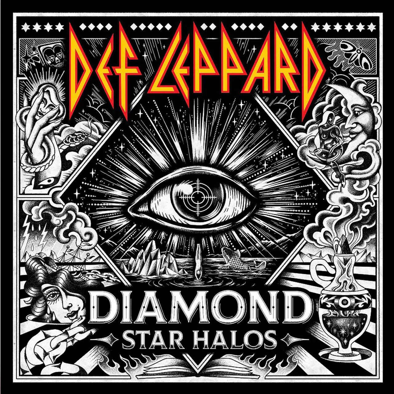 DEF LEPPARD - DIAMOND STAR HALOS - RECORD