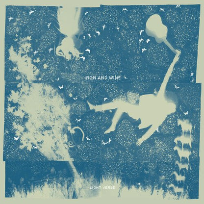 IRON & WINE - LIGHT VERSE - CLEAR W/ BLUE SWIRL - RECORD