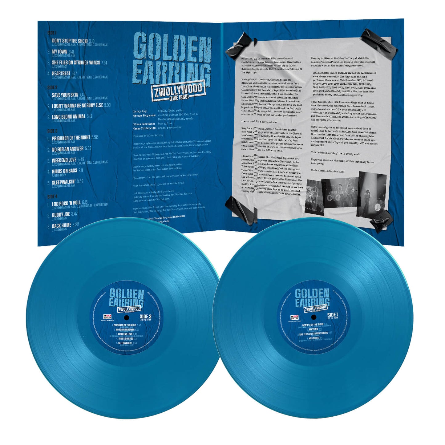 GOLDEN EARRING - ZWOLLYWOOD (LIVE 1980) (IEX) Blue - RECORD